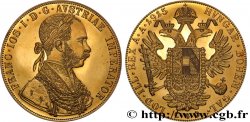 OR, PALLADIUM ET PLATINE INVESTISSEMENT 4 Ducats, refrappe moderne François Joseph 1915 
