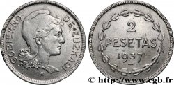ESPAGNE - PAYS BASQUE 2 Pesetas Gouvernement d’Euskadi 1937 Bruxelles