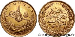 OR, PALLADIUM ET PLATINE INVESTISSEMENT 100 Kurush Sultan Mohammed V Resat AH 1327 An 7 (1909) Constantinople