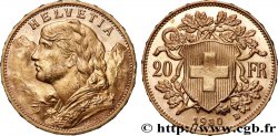 ORO, PALADIO Y PLATINO INVERSIÓN 20 Francs &nbsp;Vreneli&nbsp; 1930 Berne