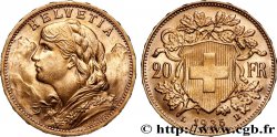 GOLD, PALLADIUM & PLATINUM INVESTMENT 20 Francs &nbsp;Vreneli&nbsp; 1935 Berne