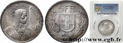 SWITZERLAND 5 Francs Berger des alpes / bouclier suisse 1937 Berne - B