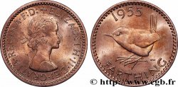 UNITED KINGDOM 1 Farthing Elisabeth II 1955 Londres