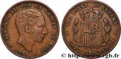 ESPAGNE 10 Centimos Alphonse XII 1879 Oeschger Mesdach & CO