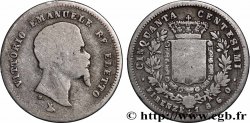ITALY 50 Centesimi Victor Emmanuel II Roi élu 1860 Florence