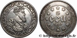 BELGIQUE 5 Ecu Proof Charles Quint 1987 