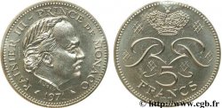 MONACO Essai de 5 Francs Rainier III 1971 Paris