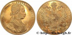 OR, PALLADIUM ET PLATINE INVESTISSEMENT 4 Ducats, refrappe moderne François Joseph  1915  SPL 