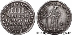 GERMANY - BRUNSWICK-LUNENBURG-CALENBERG 4 Mariengroschen George II 1751 Zllerfeld