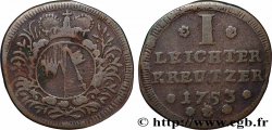 ALLEMAGNE - WURTZBOURG (EVÊCHÉ DE) 1 Leichter Kreuzer Charles Philippe de Greiffenklau-Vollraths 1753 
