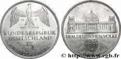 GERMANY 5 Mark Centenaire du parlement allemand 1971 Karlsruhe