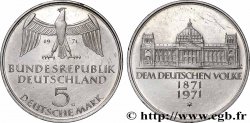 GERMANY 5 Mark Centenaire du parlement allemand 1971 Karlsruhe
