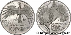 GERMANY 10 Mark Proof XXe J.O. Munich - Stade Olympique 1972 Stuttgart