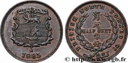 MALAISIE - BORNÉO DU NORD BRITANNIQUE 1/2 Cent 1885 Birmingham