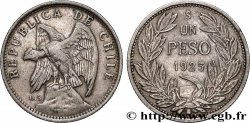 CHILE 1 Peso condor 1925 Santiago - S°