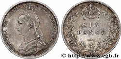 UNITED KINGDOM 6 Pence Victoria “buste du jubilé”  1889 