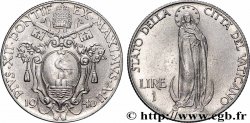 VATICAN AND PAPAL STATES 1 Lire frappe au nom de Pie XII an II 1940 Rome