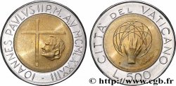 VATICAN AND PAPAL STATES 500 Lire Jean Paul II an V / création de l’univers 1983 Rome
