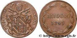 ITALIE - ÉTATS DU PAPE - PIE IX (Jean-Marie Mastai Ferretti) 1 Baiocco Pie IX an IV 1849 Rome