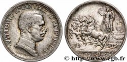 ITALY 2 Lire Victor Emmanuel III 1915 Rome