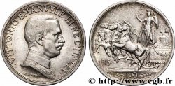 ITALIE 2 Lire Victor Emmanuel III 1915 Rome