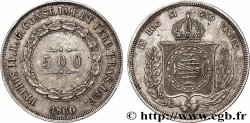 BRÉSIL 500 Reis au nom de l’Empereur Pierre II 1860 