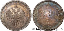 RUSSIA - ALEXANDER II 1 Rouble  1877 Saint-Petersbourg