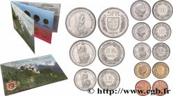 SUIZA Série Proof 8 Monnaies Années diverses 