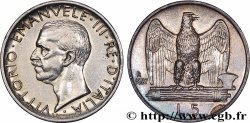 ITALIEN 5 Lire Victor Emmanuel III 1927 Rome