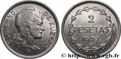 ESPAGNE - PAYS BASQUE 2 Pesetas Gouvernement d’Euskadi 1937 Bruxelles