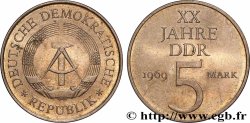 ALLEMAGNE RÉPUBLIQUE DÉMOCRATIQUE 5 Mark 20e anniversaire de la fondation de la RDA 1969 Berlin