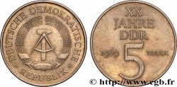GERMAN DEMOCRATIC REPUBLIC 5 Mark 20e anniversaire de la fondation de la RDA 1969 Berlin