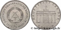 REPUBBLICA DEMOCRATICA TEDESCA 5 Mark porte de Brandebourg à Berlin 1971 Berlin