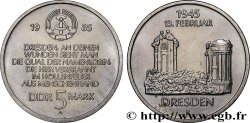 GERMAN DEMOCRATIC REPUBLIC 5 Mark Église Notre-Dame de Dresde 1985 
