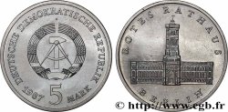 GERMAN DEMOCRATIC REPUBLIC 5 Mark 750e annivesaire de la ville de Berlin - Rotes Rathaus 1987 Berlin