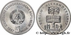 GERMAN DEMOCRATIC REPUBLIC 5 Mark 750e annivesaire de la ville de Berlin 1987 Berlin