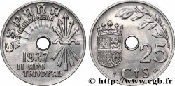 ESPAGNE 25 Centimos monnayage nationaliste 1937 Vienne