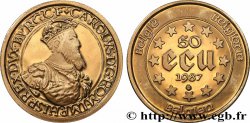 BELGIUM 50 Ecus en or Charles-Quint  1987 Bruxelles
