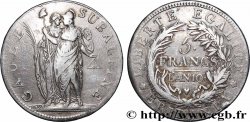 ITALIE - GAULE SUBALPINE 5 Francs an 10 1802 Turin TTB 