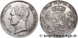BELGIQUE - ROYAUME DE BELGIQUE - LÉOPOLD Ier 2 1/2 Francs, 2e type, petite tête nue 1848 Bruxelles TTB+ 