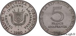 BURUNDI 5 Francs 1980 