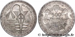 ÉTATS DE L&nbsp;AFRIQUE DE L&nbsp;OUEST (BCEAO) 500 Francs BCEAO 1972 Paris
