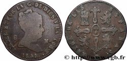 ESPAGNE 8 Maravedis Isabelle  1840 Ségovie