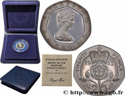 UNITED KINGDOM Piéfort 20 Pence Proof Elisabeth II 1982 Llantrisant