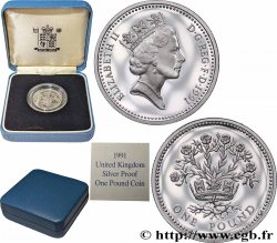 UNITED KINGDOM 1 Pound (Livre) argent Proof Elisabeth II (Irlande du Nord) 1991 Llantrisant