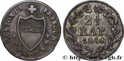 SUISSE - CANTON DE FRIBOURG 2 1/2 Rappen - Canton de Fribourg 1846 