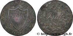 SWITZERLAND - CANTON OF VAUD 1/2 Batzen 1806 Lausanne