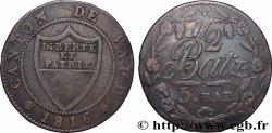 SUISSE - CANTON DE VAUD 1/2 Batzen - 5 Rappen - Canton de Vaud 1816 
