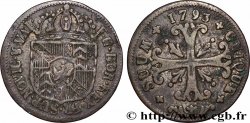 SUISSE - CANTON DE NEUCHATEL 1/2 Batzen 1793 Neuchâtel