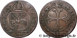 SUIZA - CANTÓN DE NEUCHATEL 1 Batzen (4 Kreuzer) 1791 